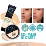 2-in-1 Makeup Deal – Liquid Foundation & Face Powder Combo For Smooth, Flawless Finish – Budget-friendly Beauty Set – Ivory Shade