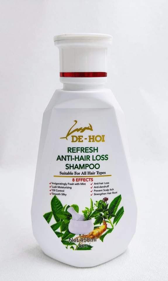 De-hoi Refresh Anti-hair Loss Shampoo Ginger Hair Care Shampoo Helps Stop Hair Loss 450ml