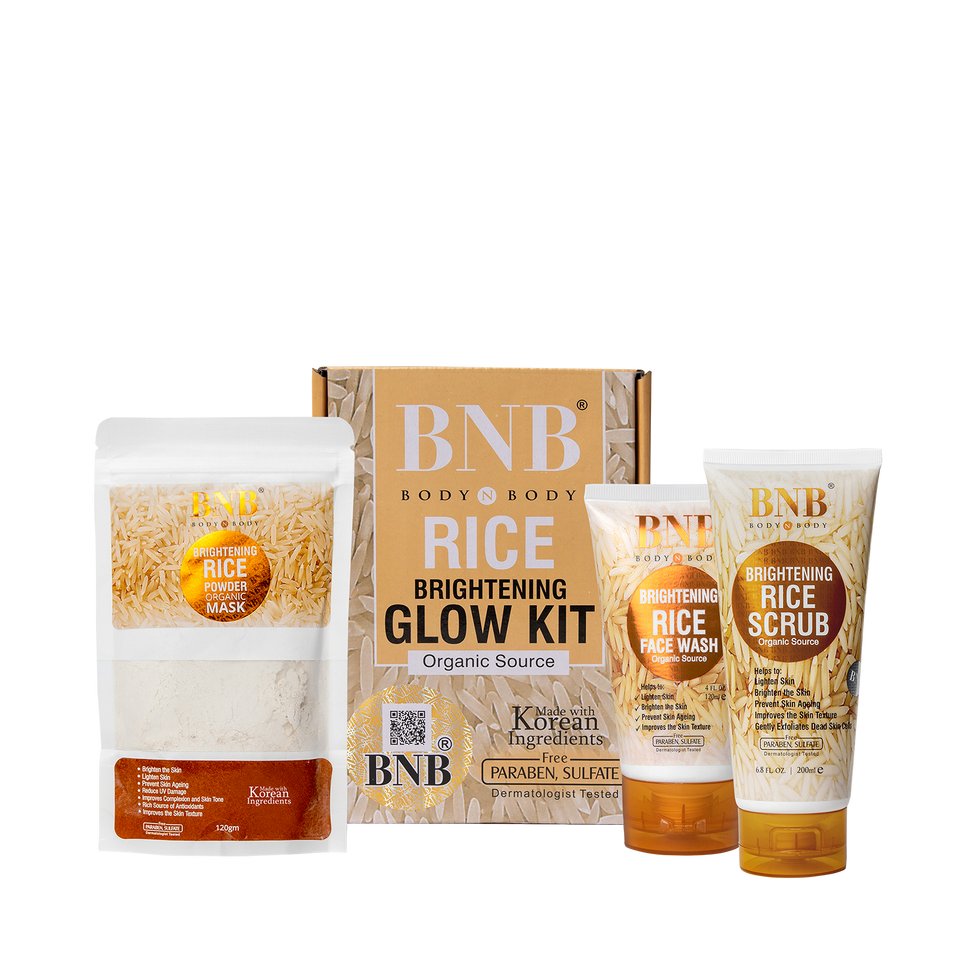 BNB Rice Extract Facial Kit For Bright & Glowing Skin