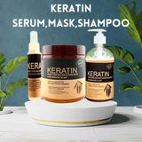 Pack Of 3 Iteams Keratin Hair Mask| Karatin Shampoo| Karatin Hair Serum