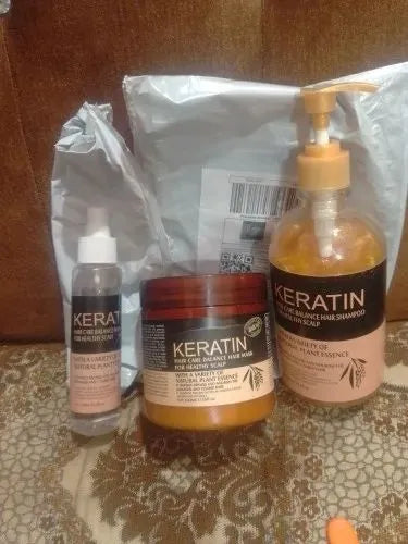 Pack Of 3 Iteams Keratin Hair Mask| Karatin Shampoo| Karatin Hair Serum