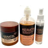 Pack Of 3 Iteams Keratin Hair Mask| Karatin Shampoo| Karatin Hair Serum
