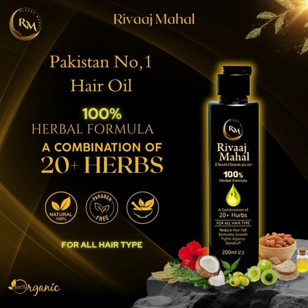 Rivaaj Hair Oil Hair Food Organic Hair Problem Solution | Best Quality Hair Food Oil 200 Ml
