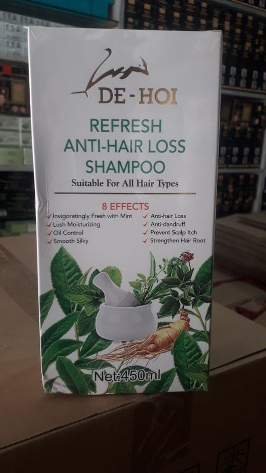 De-hoi Refresh Anti-hair Loss Shampoo Ginger Hair Care Shampoo Helps Stop Hair Loss 450ml