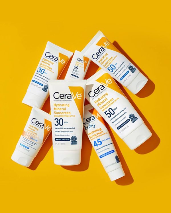 Cerave Hydrating Mineral Sunscreen Spf 100 Ml – Cerave Hydrating Sun Block | Best Skin Care Sunscreen – Original