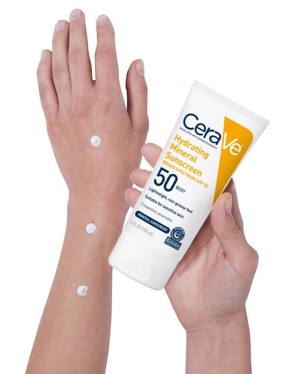 Cerave Hydrating Mineral Sunscreen Spf 100 Ml – Cerave Hydrating Sun Block | Best Skin Care Sunscreen – Original
