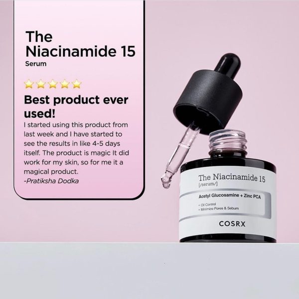 Cosrx The Niacinamide 15 Serum – 20ml Target Blemishes | Refine Pores | Brighten Skin