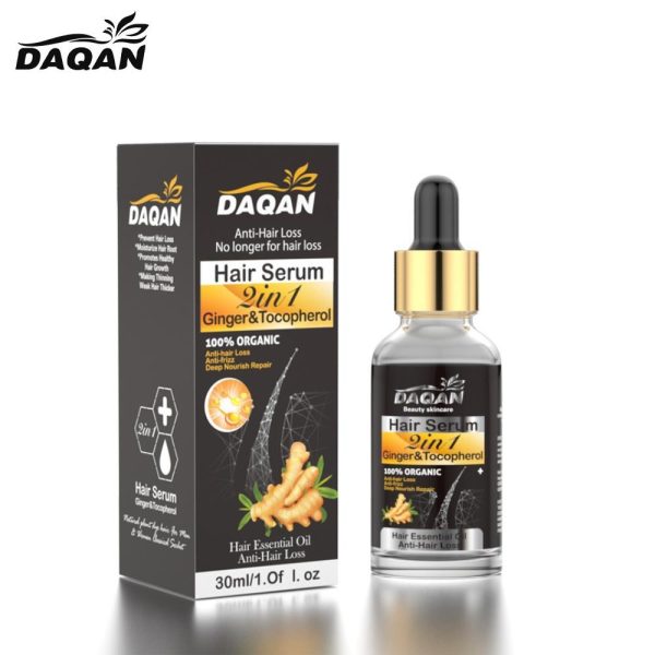 Anti Hair Loss Serum 2 In 1 Natural Hair Fall Serum Ginger And Tocopherol Hair Growth Essence Oil Hair Care Serum | Hair Loss Treatment For Men & Women |