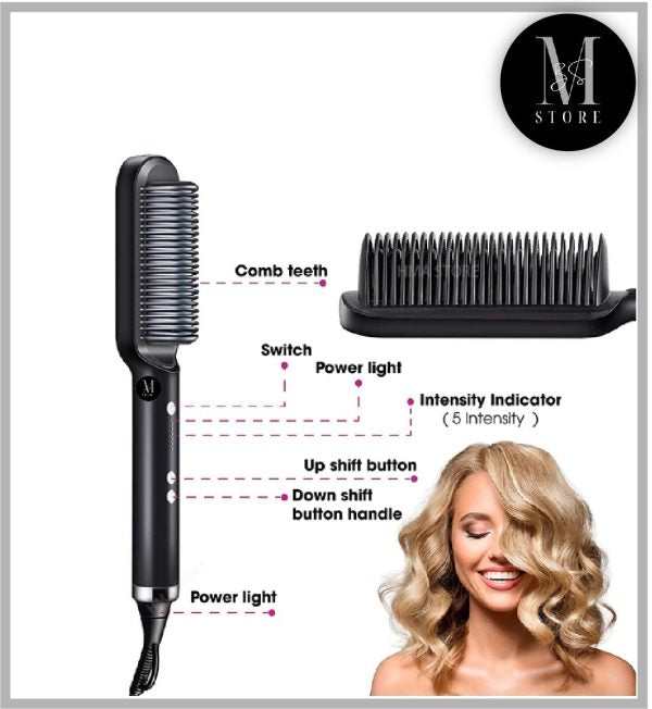 Electric Hair Comb Hair Straightener/Hair Styler Brush
