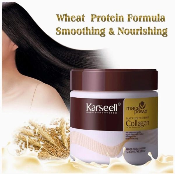 Karseell Collagen Maca Hair Treatment Deep Repair Conditioning Hair Mask, Buy one get one free