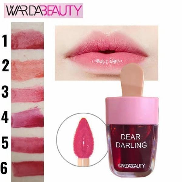 Pack Of 6 Dear Darling Wardabeauty Ice Cream Lip And Cheek Tint Long-lasting Lip Tint (random Color)