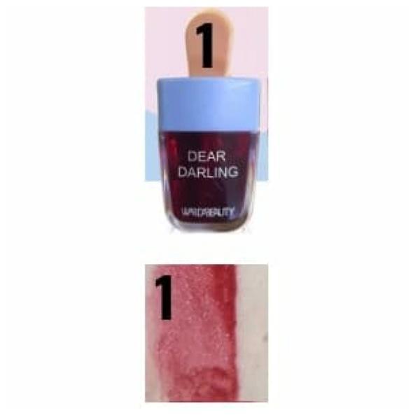 Pack Of 6 Dear Darling Wardabeauty Ice Cream Lip And Cheek Tint Long-lasting Lip Tint (random Color)