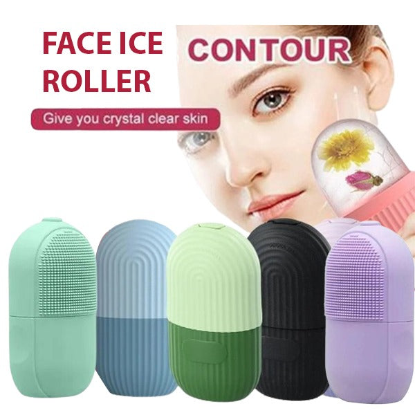 Reusable Facial Ice Roller for Face | Enhance Skin Glow Shrink &Tighten Pores (random color)