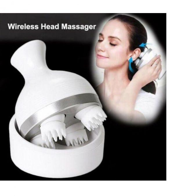 Scalp Massager, Electric Meridian Massage With 4 Moveable Massage Cluster, Rechargeable Portable Washable Head Massager To Relieve Fatigue And Hair Loss