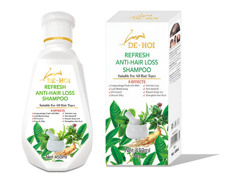 De-hoi Refresh Anti-hair Loss Shampoo Ginger Hair Care Shampoo Helps Stop Hair Loss 450ml
