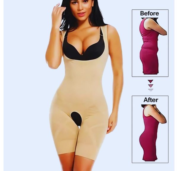 Slim N Lift Full Body Shaper For Female | Tummy Control Thigh Slimmer Shape Wear (adjustable Standard Size)