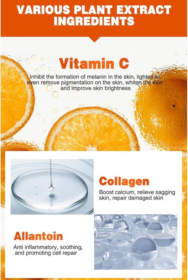 Vitamin C Foam Wash Foam Anti-freckles Cleanser Deep Cleansing Remove Blackheads Repair Face Wash Cleansing Brightening Moisturizing 120g